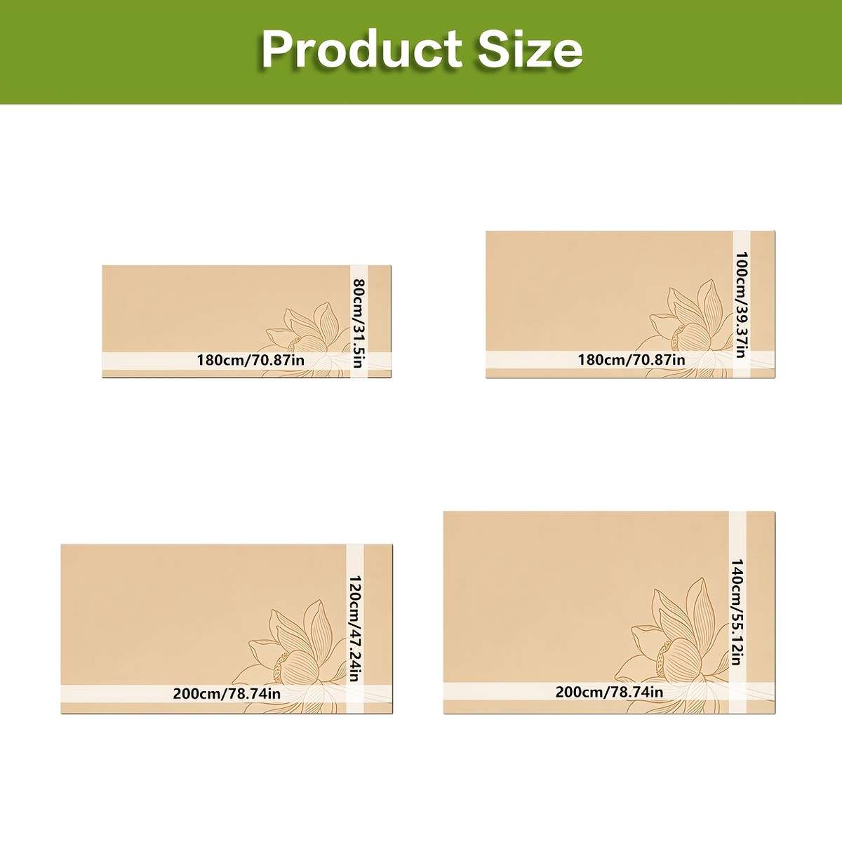 Yoga Mat 80*180Cm31.5*70.87In