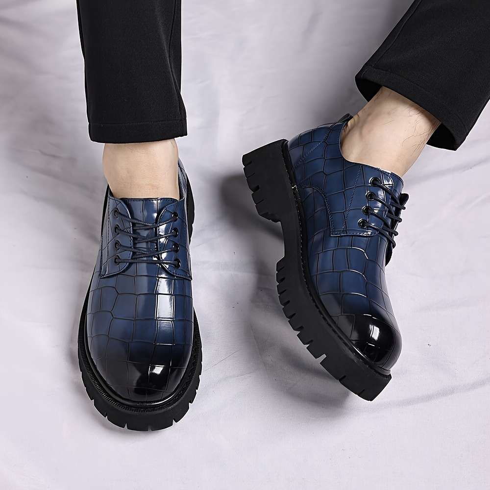 Mens Leather Shoes Color Black Sizeuk 10