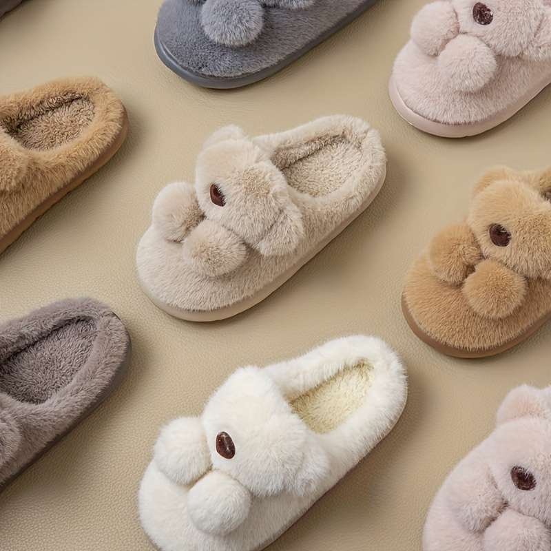 Cotton Slippers Color Bean Paste Color Sizeuk 7.5-8