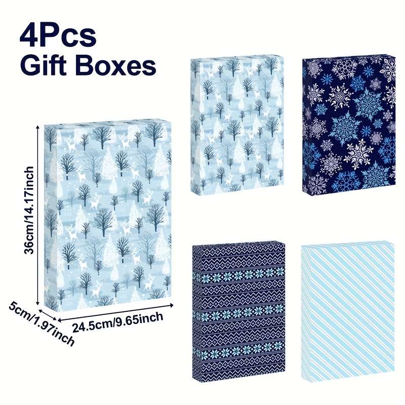 Christmas Gift Boxes Quantity 4Pcs