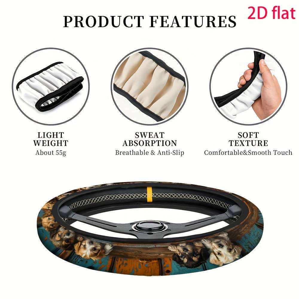 Car Steering Wheel Cover Diameter38.1Cm