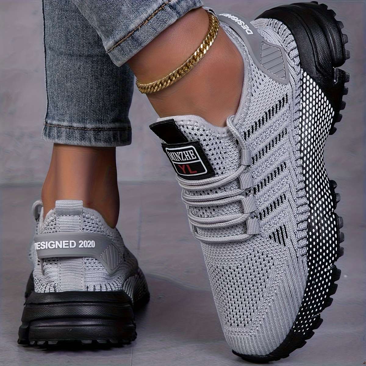 Women S Sneakers Color Grey Sizeuk 6