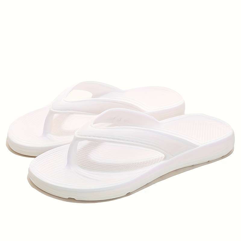 Ladies Summer Flip Flops White Uk 7.5-8