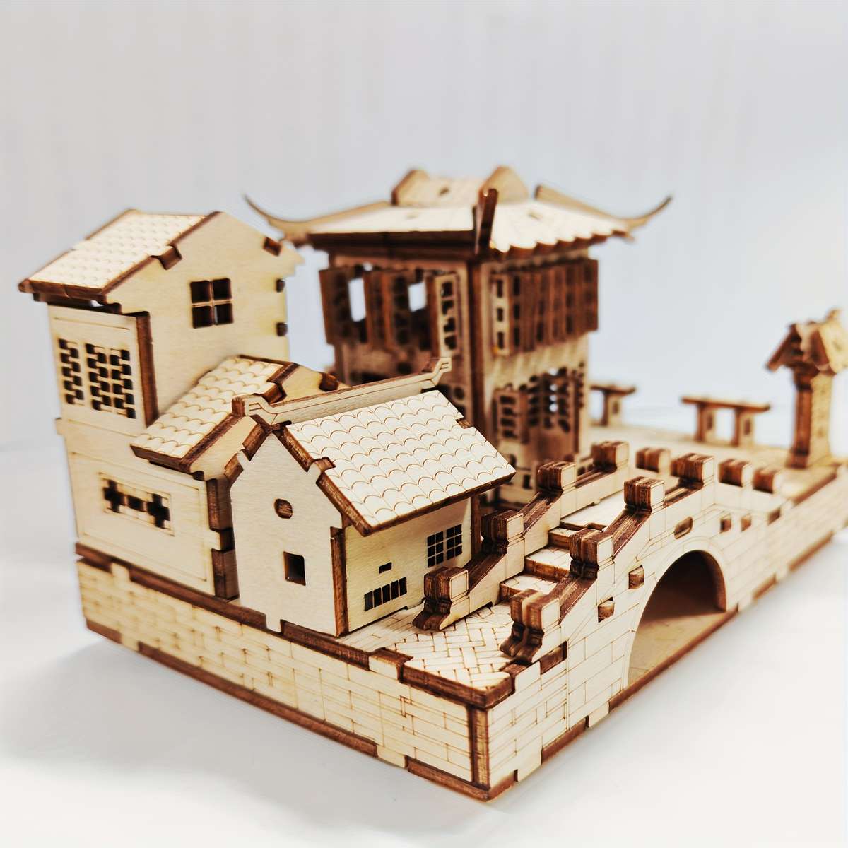 3D Building Model Puzzle Set Items Jiangnan Town