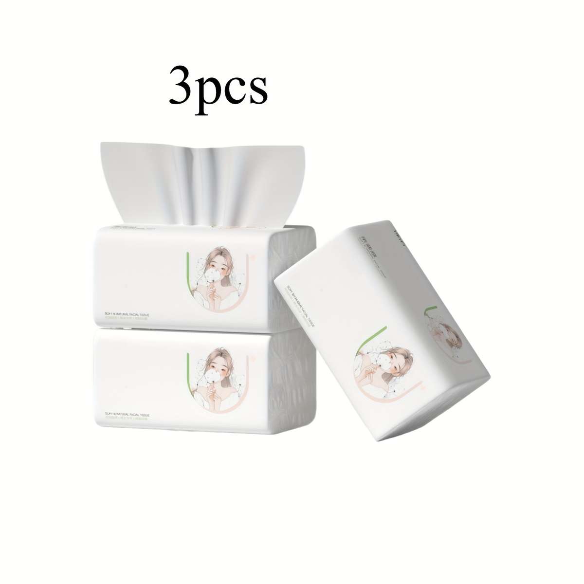 Toilet Paper Color 3Pcs Longer And Thicker
