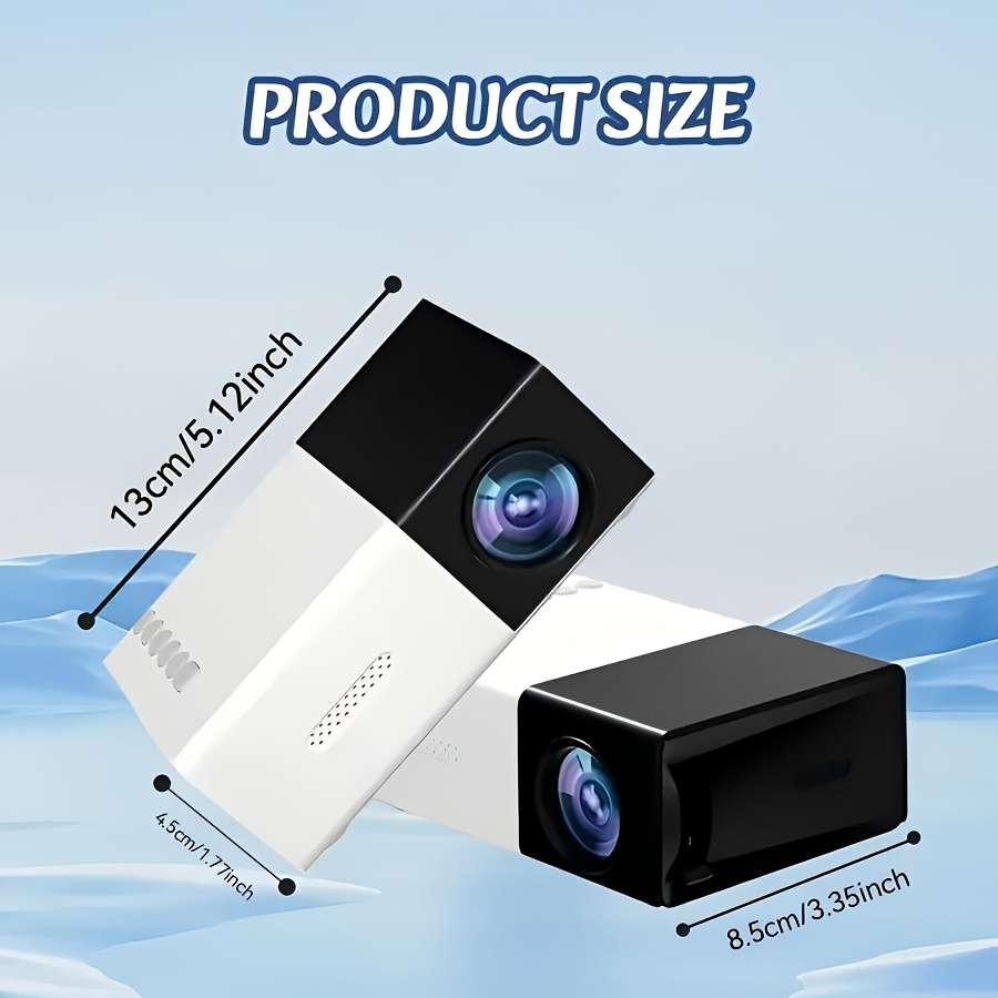 Projector Style Phone Projector With Remote Control Black And White