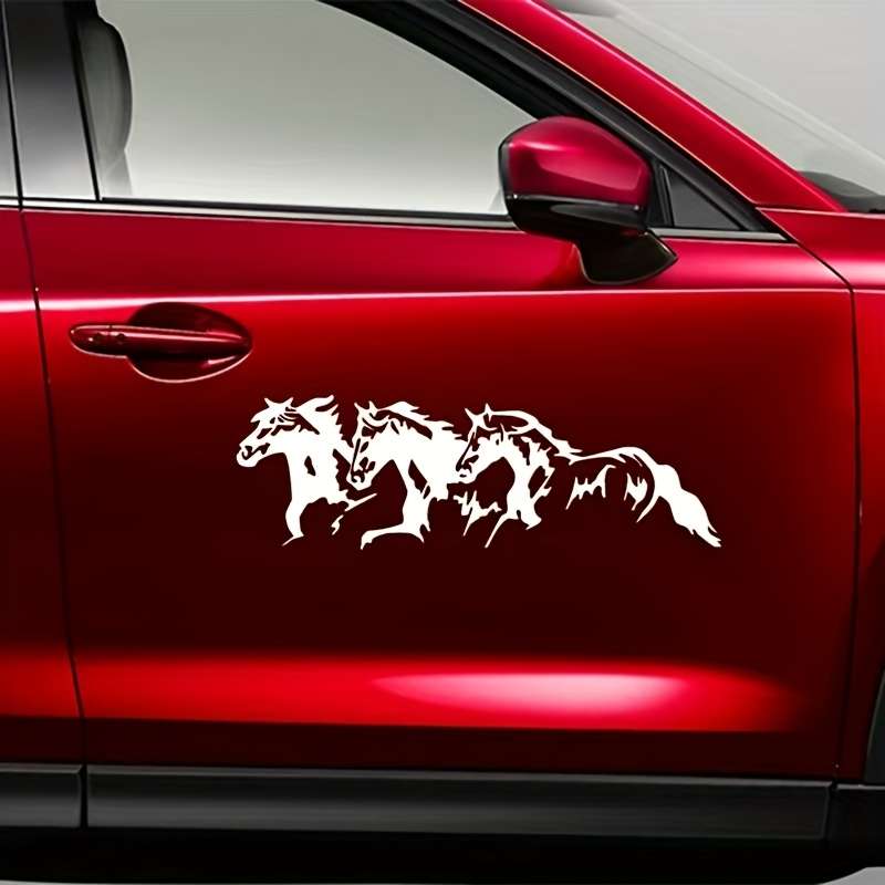 Decal With Horse Waterproof Sticker Car Vinyl Design Running Dynamic Creative