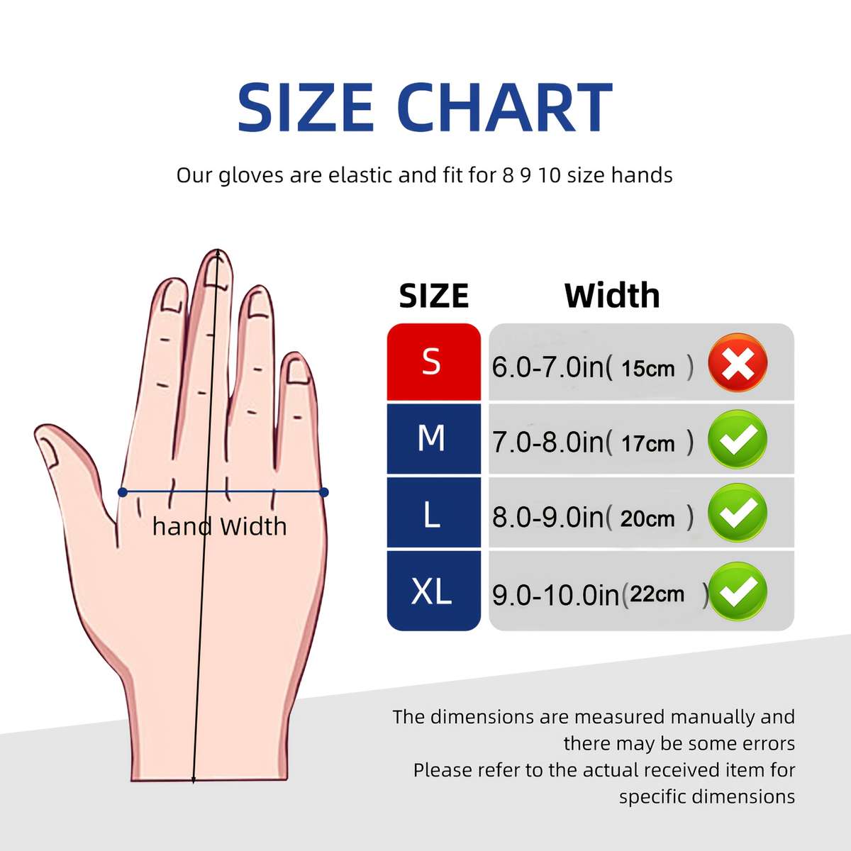Work Gloves Size One Size Fits 810 Quantity2 Pieces