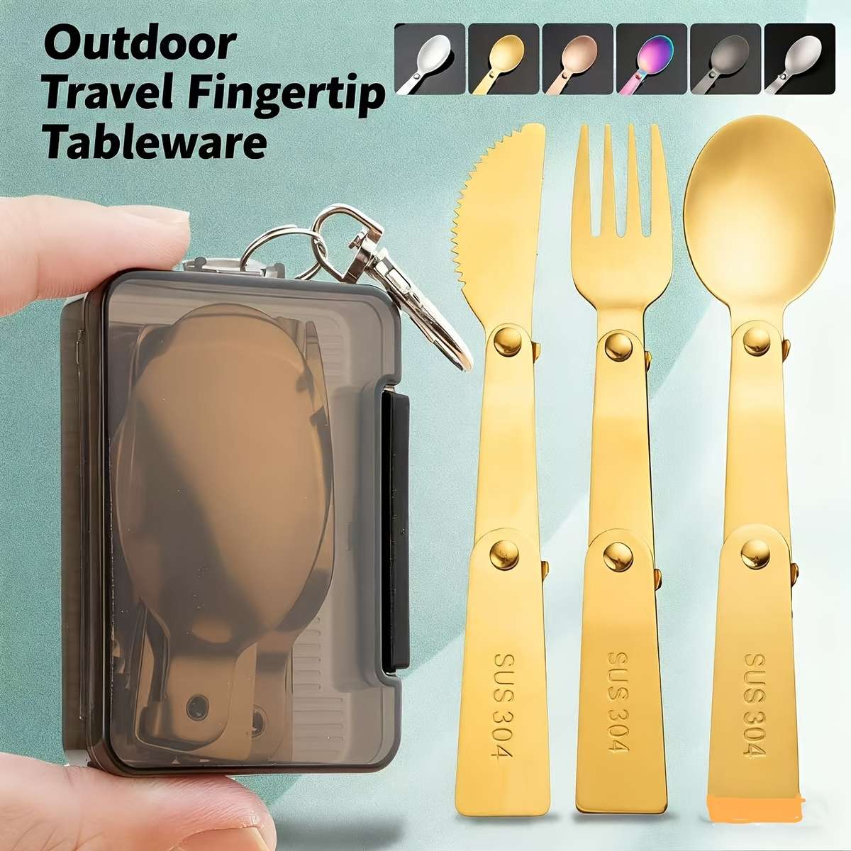 3pcs Durable Personalized Customization New 304 Knife Fork Spoon Stainless