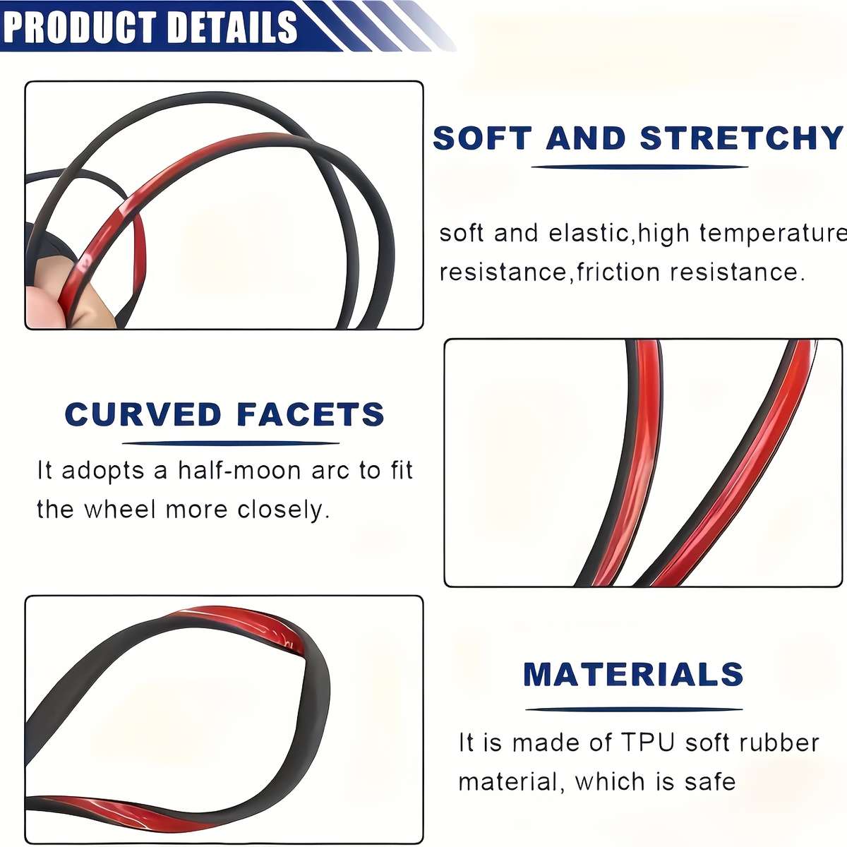 Duty Collision Car Wheel Rim Heavy Anti Scratch Abs Protector Resistant Impact