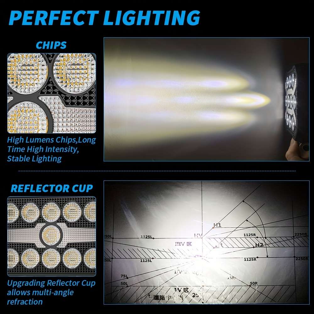 Car Lights Model 1 Pcs 9Led