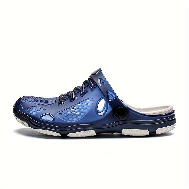 Men Slippers Summer Style Blue Size Uk 7