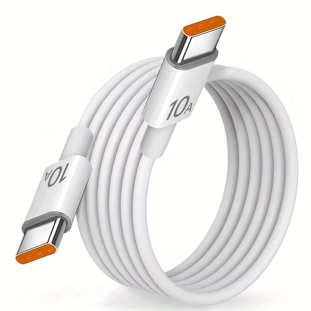 1pc120W 10A Dual Type-C Fast Charging Cable 100cm Compatible with iPhone 15 16 Pro MAX Samsung