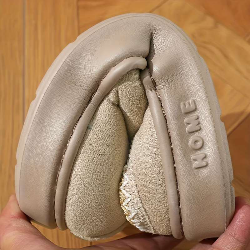 Cotton Slippers Color Black Sizeuk 7.5-8