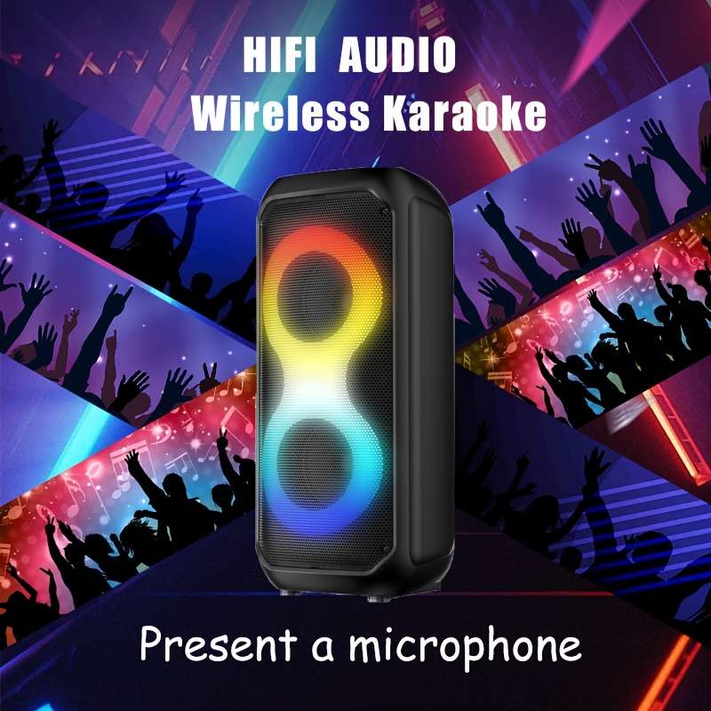 Premium With Enhanced Bass Large Portable Wireless Tooth For Outdoor Party Blue