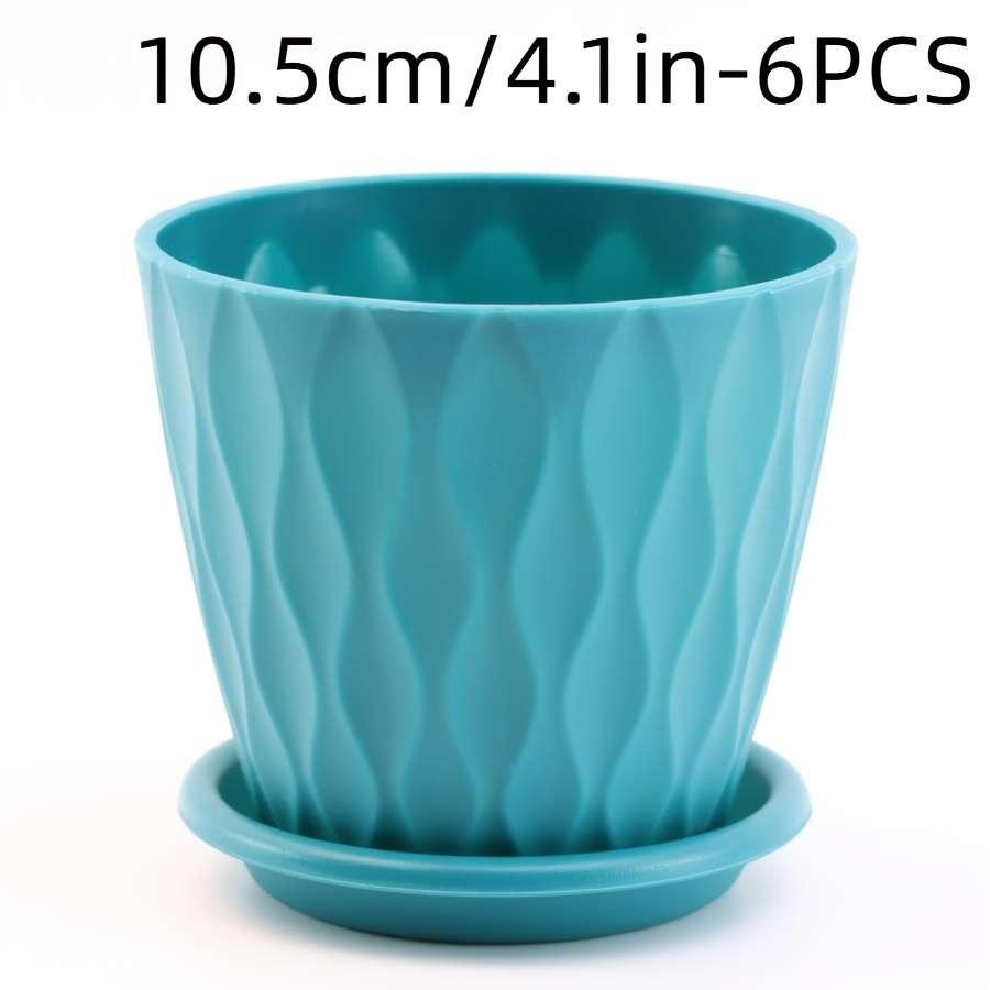 Flowerpot Color Blue Quantity10.41Cm 6 Pcs
