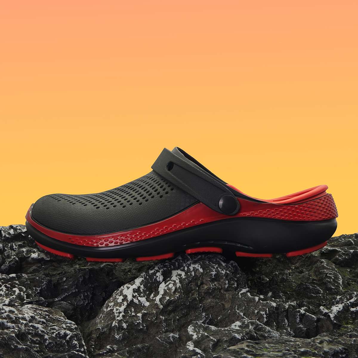 Men Slippers Summer Style Grey Size Uk 7