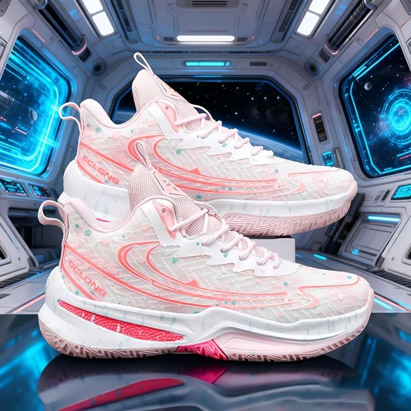 Sneakers White Pink Size Uk 7.5