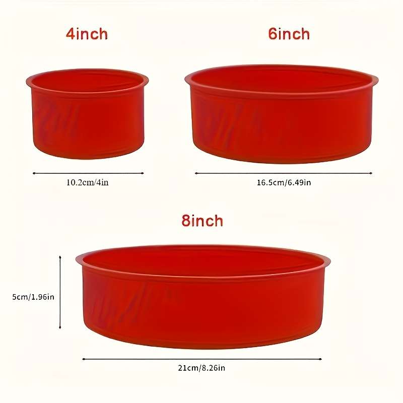 Suitable For Baking Molds Model 3Pcs 10.16Cm