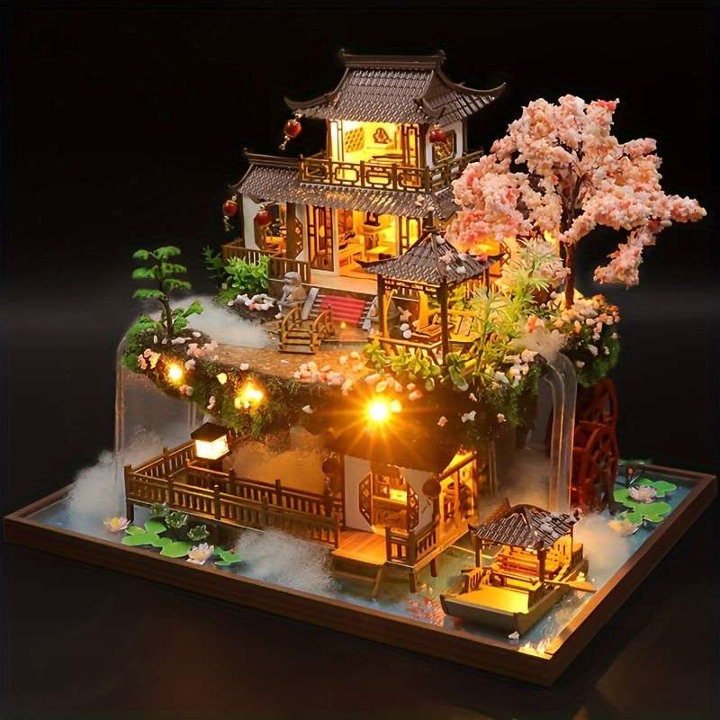 3D Building Model Puzzle Set Items Wonderland Add  Tools