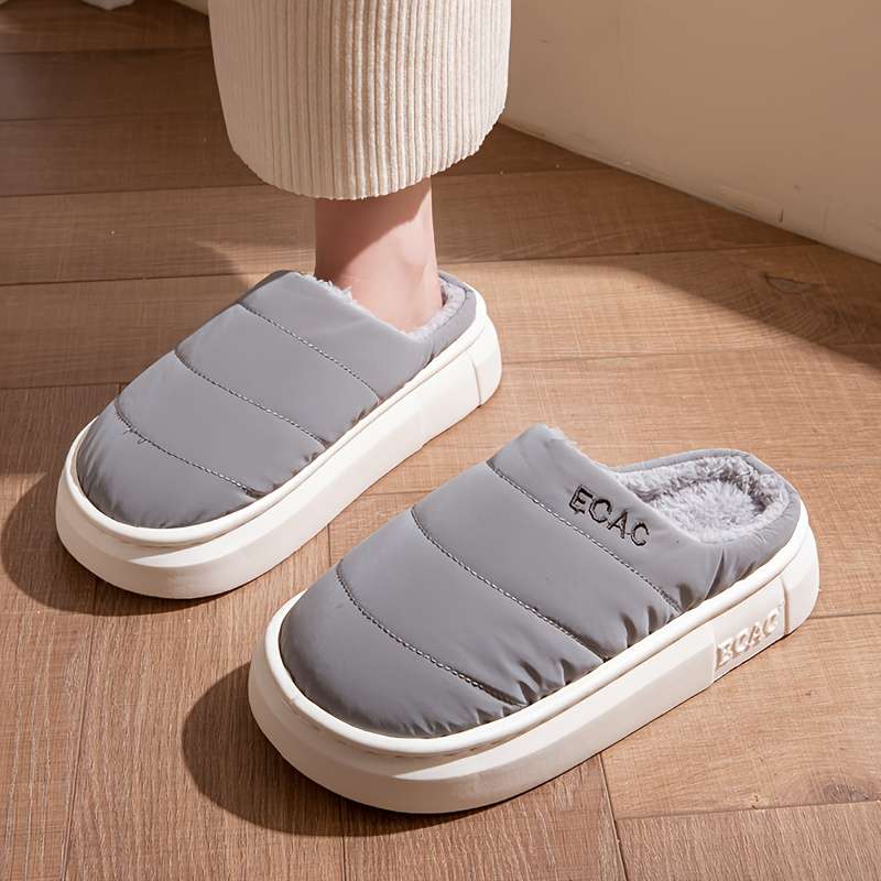 Cotton Slippers Color Grey Sizeuk 7.5-8