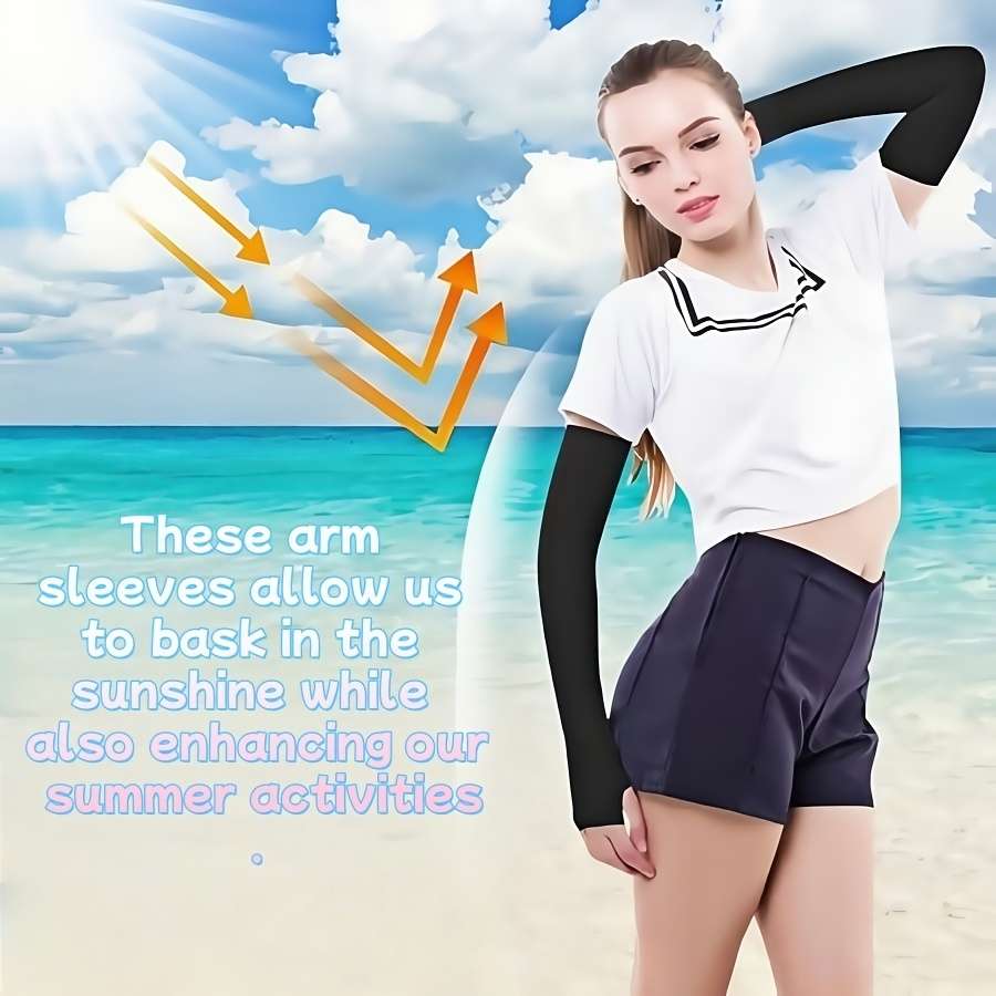 Sunscreen Sleeves Color 10 Pairs Black 10 Pairs Gray