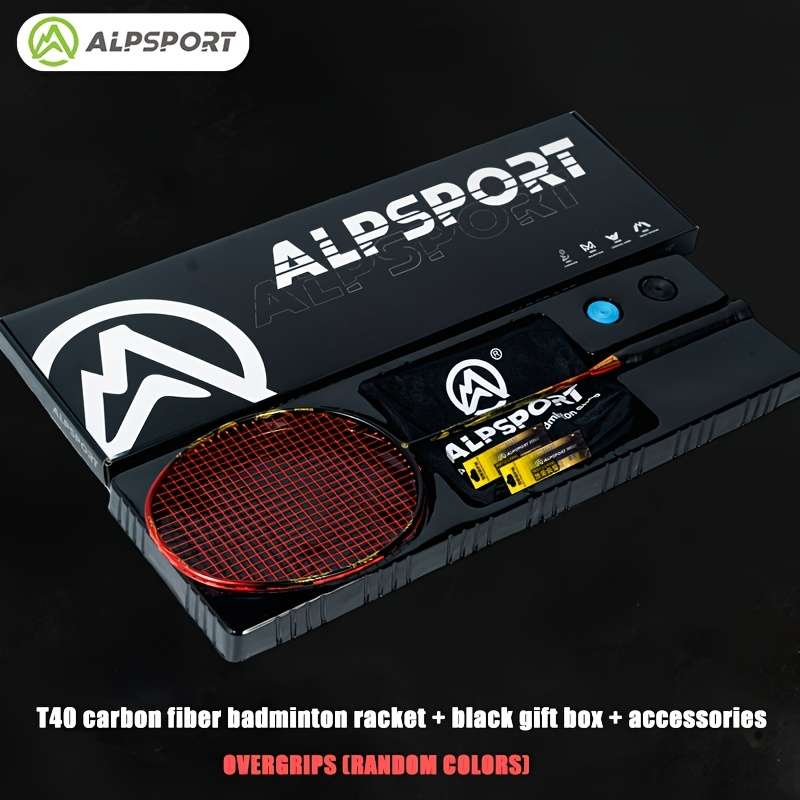 Badminton Racket Color Red Racket  Gift Box