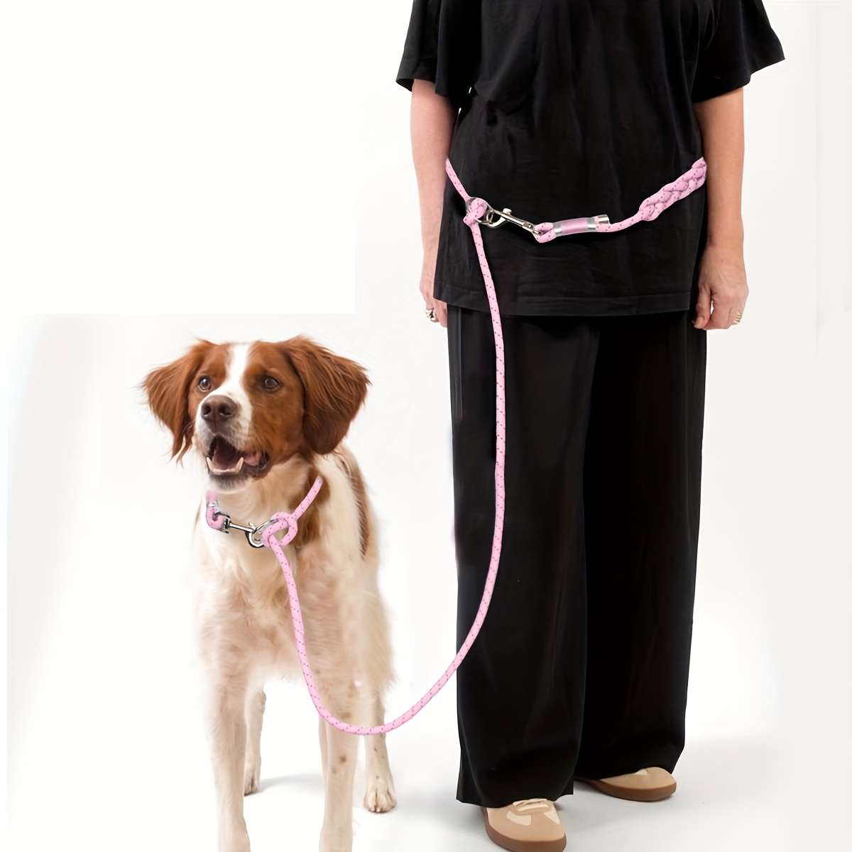 Dog Leash Color Pink Color Size S