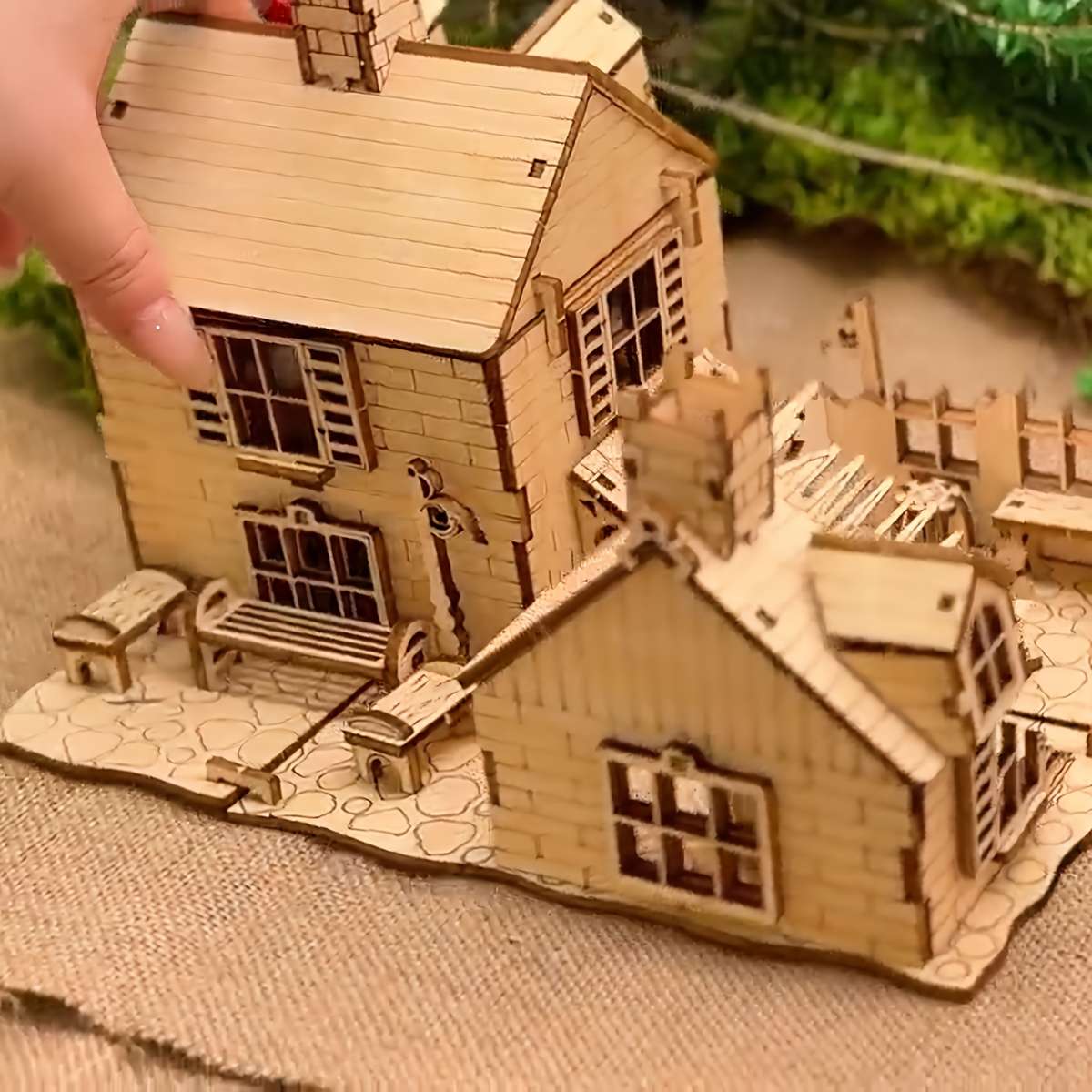 Building Toy Architectural Model Toy Set Style War House