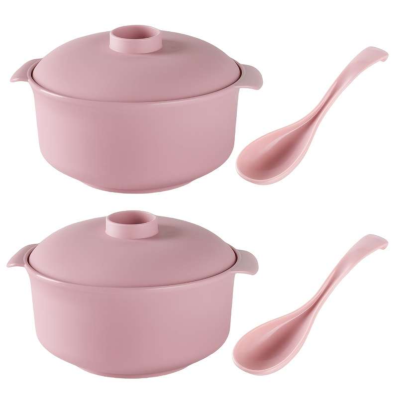 Bowl Items Light Blue 4Piece Set 2Pcs Bowl  2Pcs Spoon