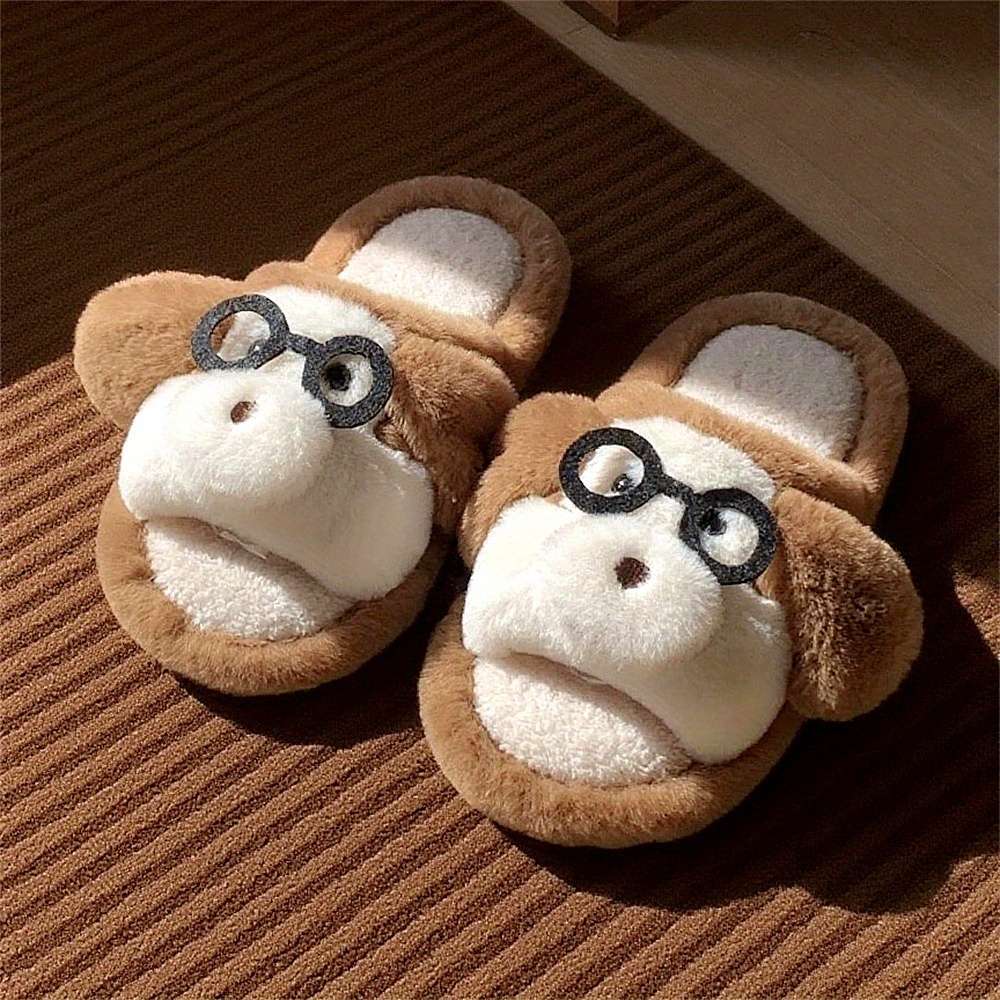 Cotton Slippers Color Light Brown1 Sizeuk 8.5-9