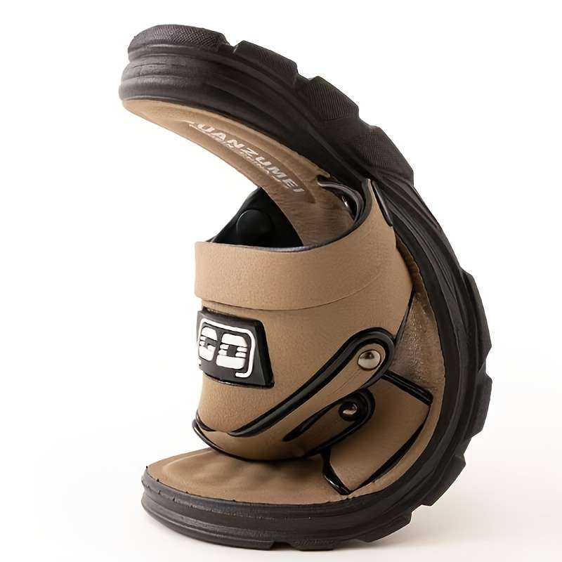 Men Slippers Summer Style Khaki Size Uk 7