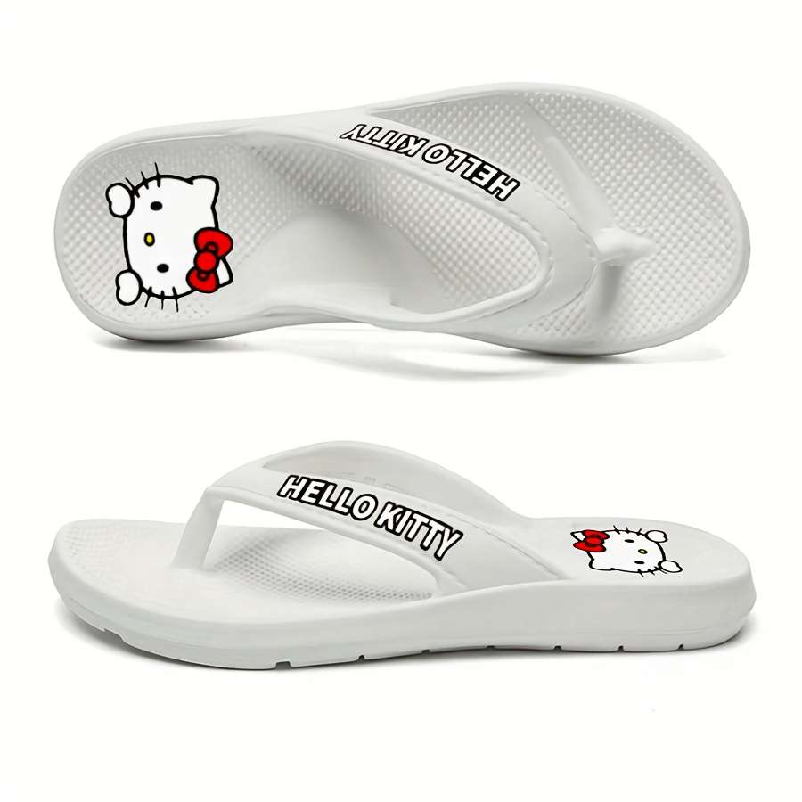 Ladies Summer Flip Flops White Uk 6.5-7