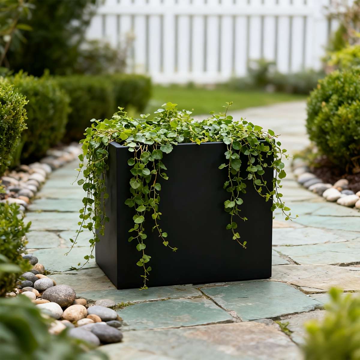 Versatile Large Rectangular Metal Flowerpot Box Long Lasting Quality Ideal