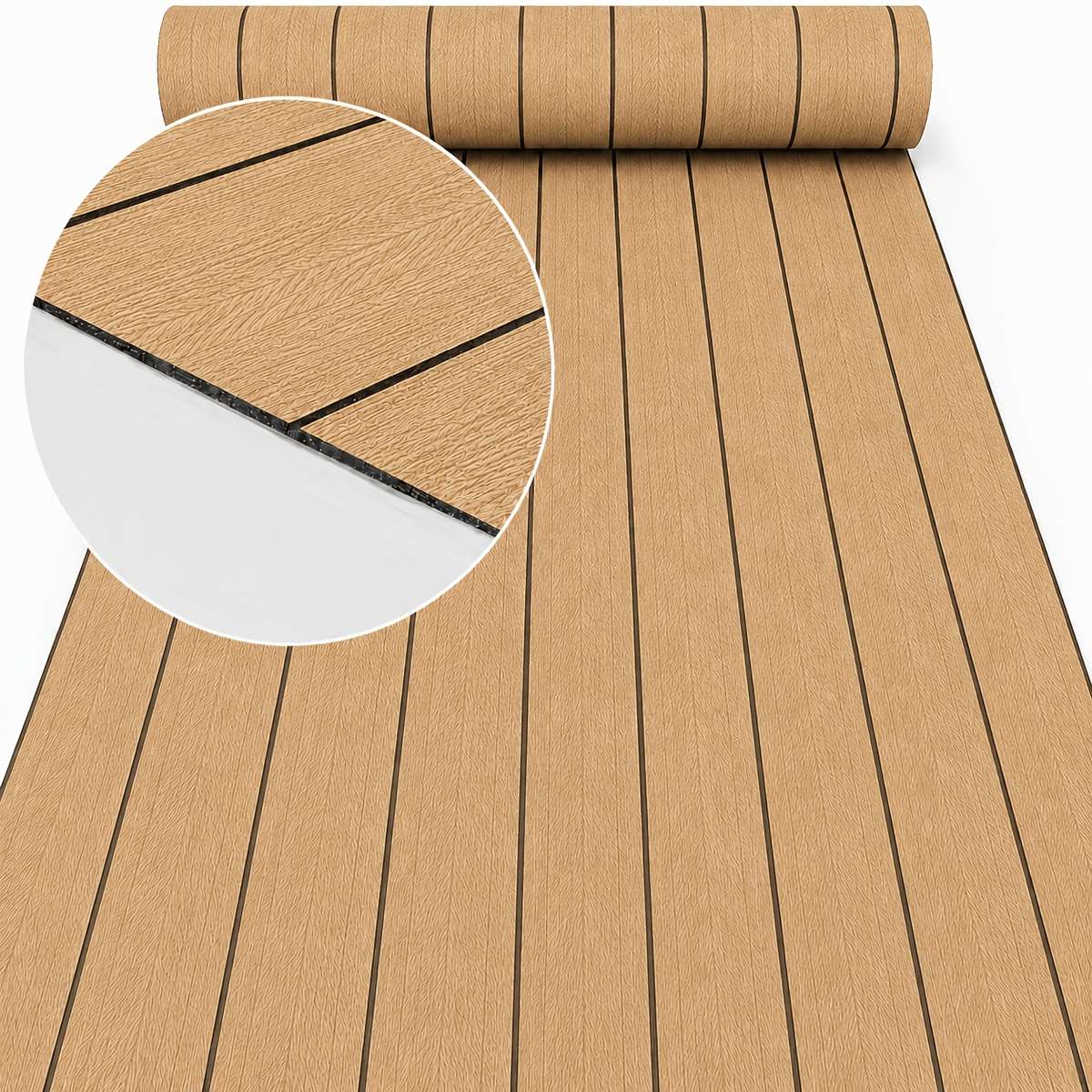 Self Adhesive Floor Stickers Nanmu Grain A Roll