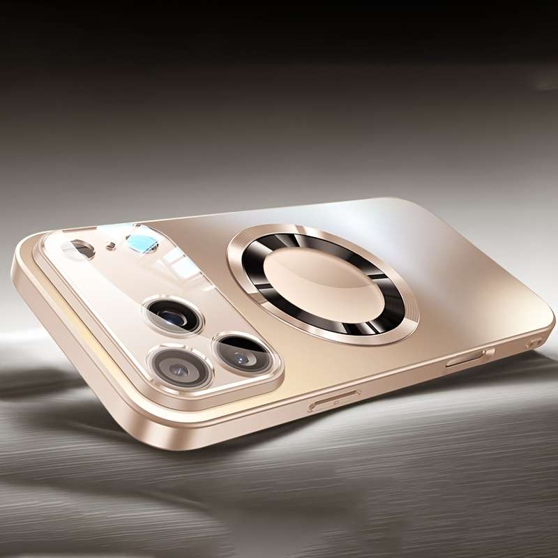 Phone Case Golden Compatible Model Iphone 16 Pro Max