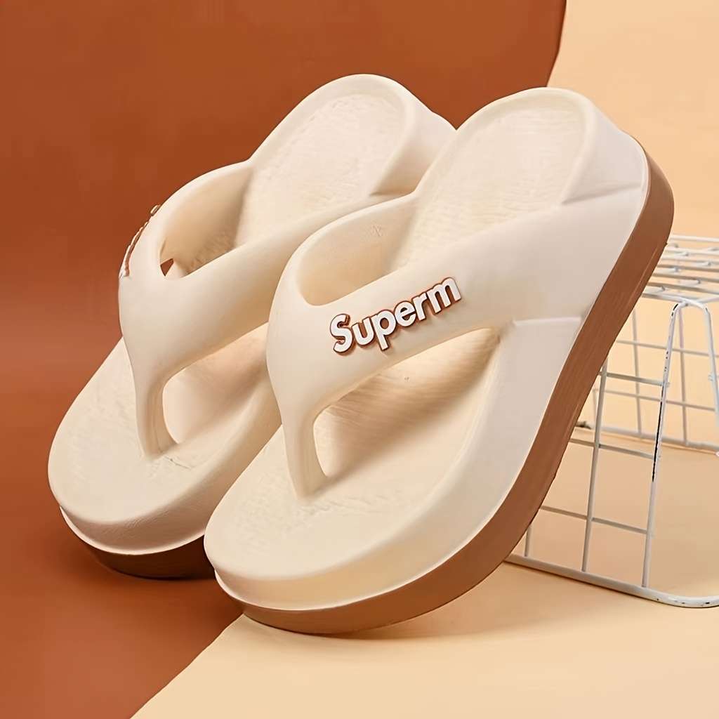 Ladies Summer Flip Flops Black Uk 6.5-7