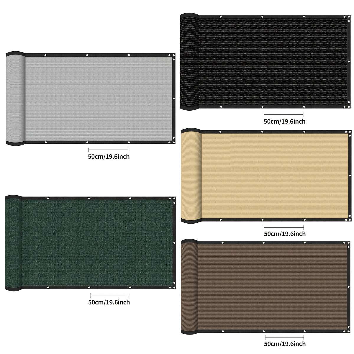 Heavy Duty Outdoor Privacy Screen For Backyard Black