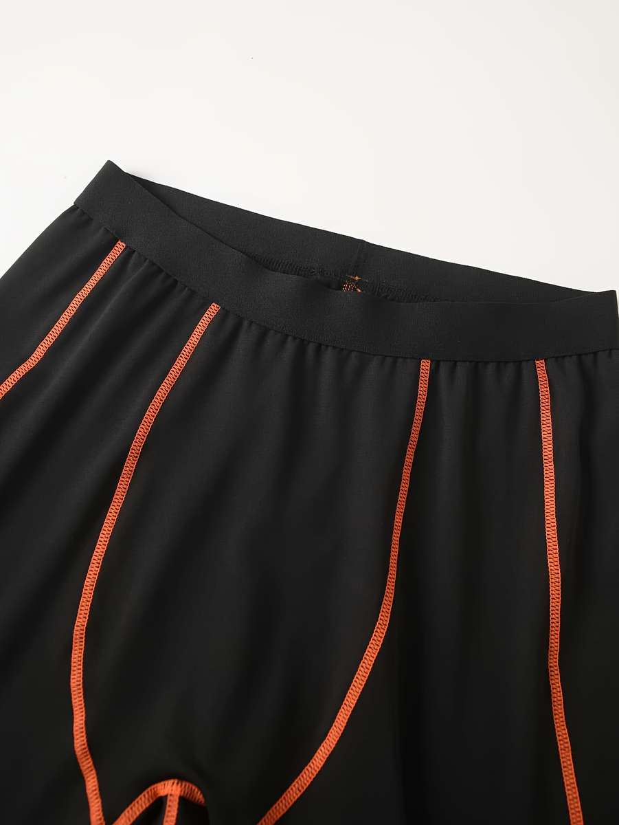 Thermal Underwear Color Black Orange Line Sizes