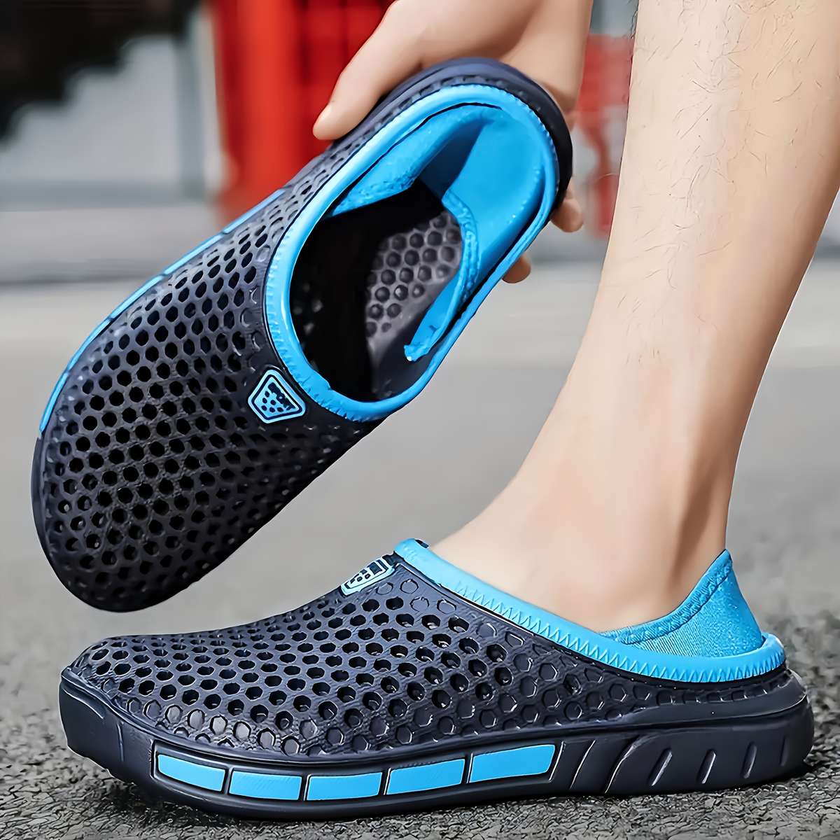 Sandals Color Blue Size Uk 9 Wide