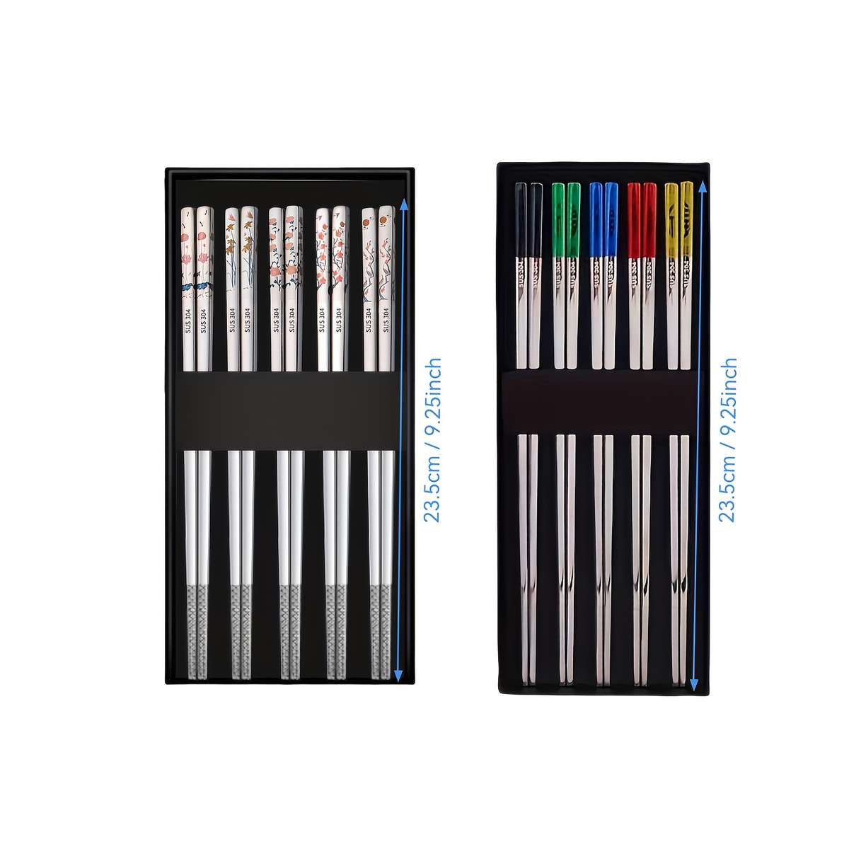 Chopsticks Style 5Dual Laser Color Five Blessings