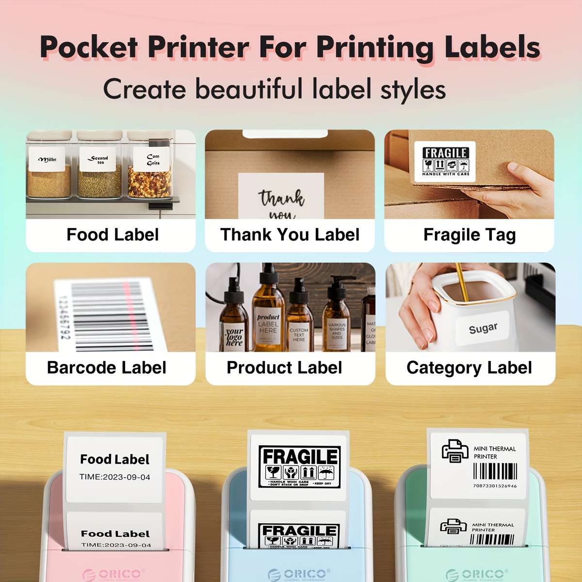 Printer Color Green  3 Label Papers  5 Consecutive Papers