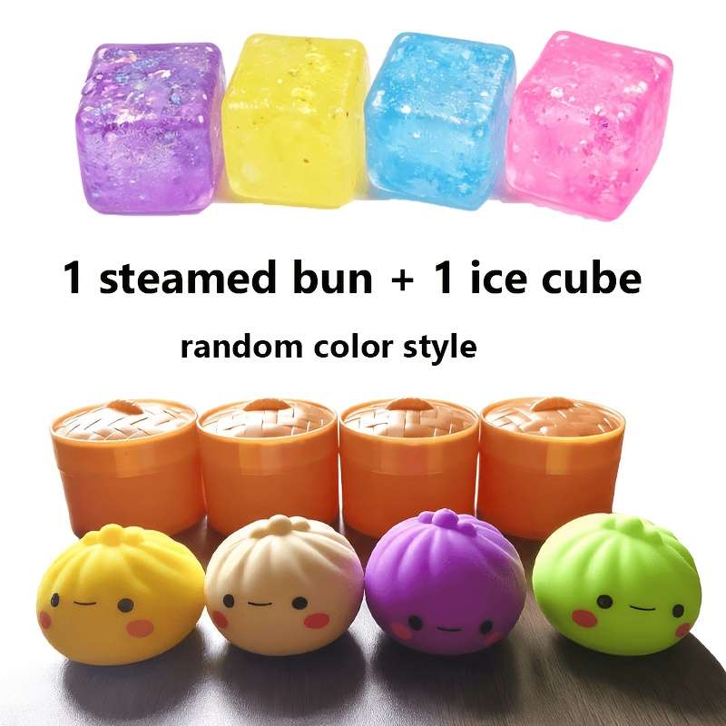 Squeezable Toys Color Random Color Items Glitter Bao Ice Cube