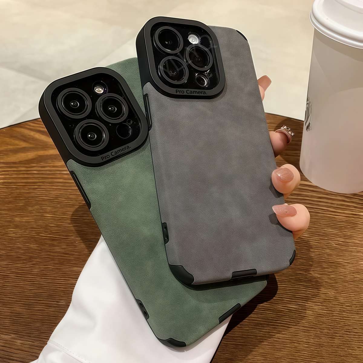 1Pc Black For iPhone 16 Pro Max Phone Case Phone Cover