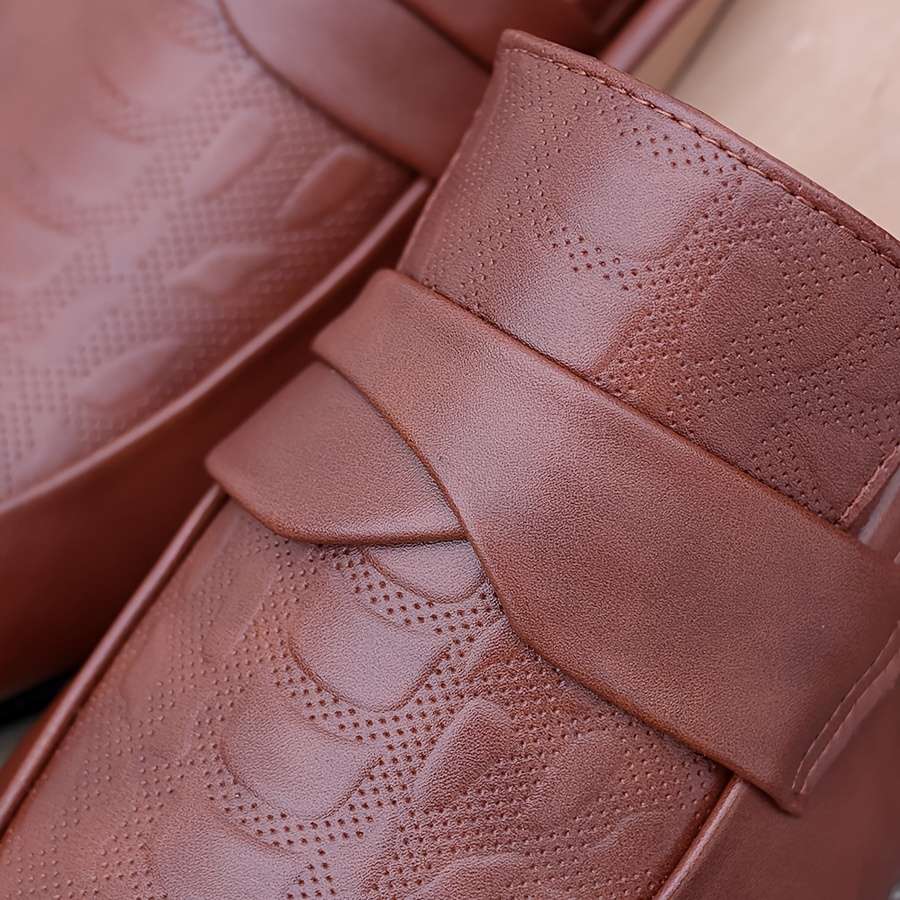 Mens Leather Shoes Color Light Brown1 Sizeuk 10
