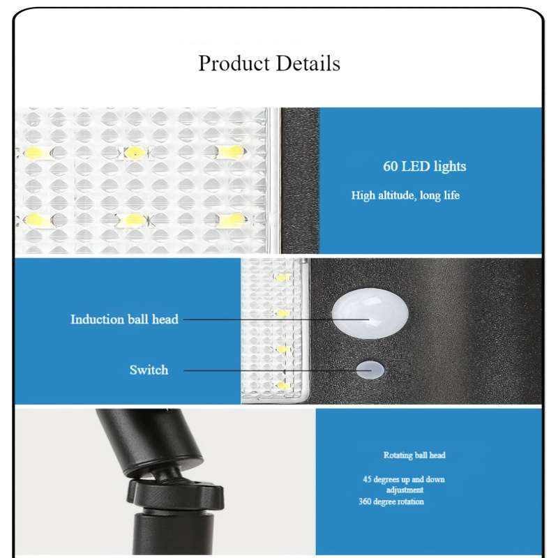 Solar Emergency Lights Color Black Quantity2Pcs