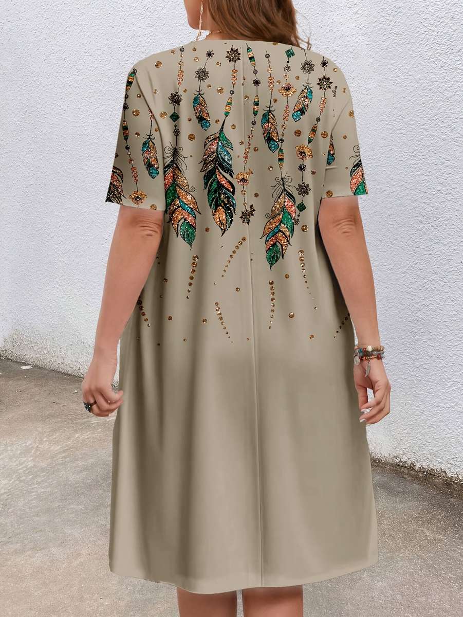 Women S Dress Color Khaki Size 5Xl