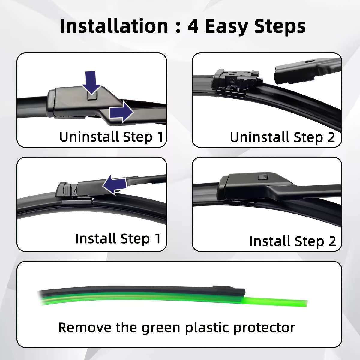 Windshield Wipers Model For Peugeot 308 T7 2007  2013