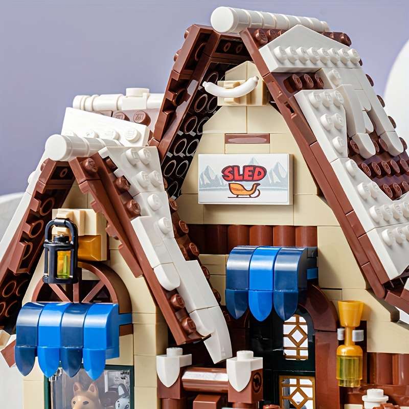 Building Toy Architectural Model Toy Set Style Santa S House