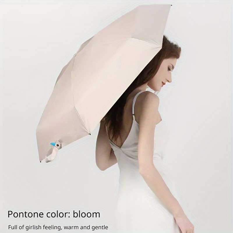 Umbrella Color Beige  Capsule Box
